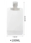 3 Adet 100ml Krem Şampuan Kabı Tekrar Kullanılabilir Set