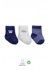 3Lü Penye Soket Çorap 10110 İndigo