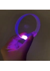 3 Modlu Pilli LED Işıklı Esnek Parti Bilekliği Mor