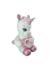 63019 Peluş 60 cm Kalpli Boynuzlu At