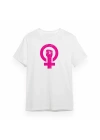8 Mart Dünya Kadınlar Günü İçin Özel Baskılı T-shirt - Beyaz
