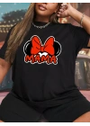 Anneler Günü Baskılı T-shirt - Siyah