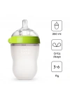 Antikolik Silikon Biberon 250 ml 3-6 Ay Yeşil