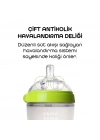 Antikolik Silikon Biberon 250 ml 3-6 Ay Yeşil