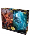Ateş Ejderhası ve Su Ejderhası İkili Puzzle 200 Parça