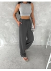 Ayrobin Oversize Kadın Pantalon - Füme