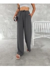 Ayrobin Oversize Kadın Pantalon - Füme