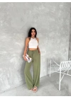 Ayrobin Oversize Kadın Pantalon - Mint Yeşili