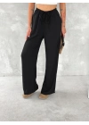 Ayrobin Oversize Kadın Pantalon - Siyah