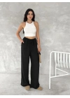 Ayrobin Oversize Kadın Pantalon - Siyah
