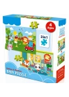Baby Railway & Bedtime 2’si 1 Arada Puzzle