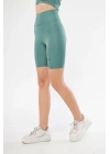 Biker Sporcu Şort - Mint Yeşil