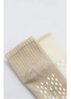 Çemberli Basic Penye Kaymaz Soket Çorap 2li 10146 Bej