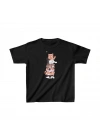 Çocuk Unisex Baskılı T-Shirt - Siyah