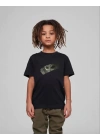 Çocuk Unisex Baskılı T-Shirt - Siyah