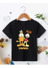 Çocuk Unisex Baskılı T-Shirt - Siyah