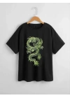 Çocuk Unisex Baskılı T-Shirt - Siyah
