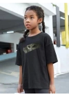 Çocuk Unisex Baskılı T-Shirt - Siyah