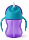 Desenli Pipetli Bardak 200 ml Kız