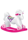 Dolu Unicorn Sallanan Tekerlekli At