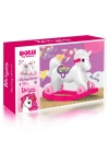 Dolu Unicorn Sallanan Tekerlekli At