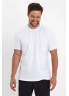 Erkek 24/1 Düz A Kalite Oversize T-shirt - Beyaz