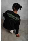 Erkek Baskılı Sweat - Siyah