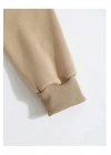Erkek Düz Kapüşonlu Sweat - Bej