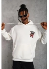 Erkek SCHOOL BOY Baskılı Kapüşonlu Sweat - Beyaz