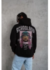 Erkek SCHOOL BOY Baskılı Kapüşonlu Sweat - Siyah