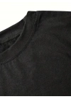 fiyonk Ön Arka baskılı siyah oversize unisex Kısa Kol t-shirt- Siyah