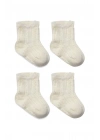 Fiyonklu Penye Soket Çorap 2li 10150 Naturel