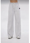İki iplik Bol Paça Eşofman Pantalon - Gri