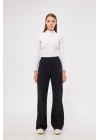 İki iplik Bol Paça Eşofman Pantalon - Siyah