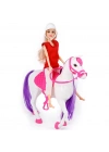 Jasmine Atlı Bebek Beyaz-Pembe