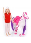 Jasmine Atlı Bebek Beyaz-Pembe
