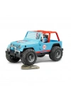Jeep Cross Mavi Safari Aracı Ve Kasklı Pilotu