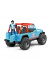 Jeep Cross Mavi Safari Aracı Ve Kasklı Pilotu