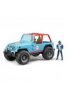 Jeep Cross Mavi Safari Aracı Ve Kasklı Pilotu