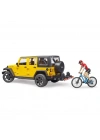 Jeep W. Rubicon & Bisiklet Ve Sürücüsü