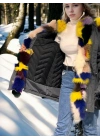 Kadın Su Geçirmez Kapüşonlu Mont - Füme