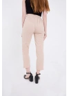 Kadın Tam Kalıp Basic Eşofman Pantolon - Bej