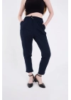 Kadın Tam Kalıp Basic Eşofman Pantolon - Lacivert