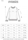 Kadın Üç İplik Bisiklet Yaka Baskılı SweatShirt - Siyah