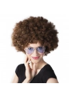 Kahve Renk Kıvırcık Afro Bonus Peruk
