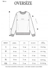 Kışlık Bisiklet Yaka Ön Ve Arka Baskılı SweatShirt - Beyaz