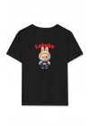 Kız Labubu Çocuk Baskılı T-Shirt - Beyaz