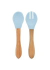 Mama Kaşığı ve Çatal Seti Mineral Blue
