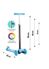 Mavi Twist Işıklı Scooter