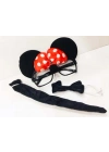 Mouse Gözlüğü Papyonu Kuyruğu Seti